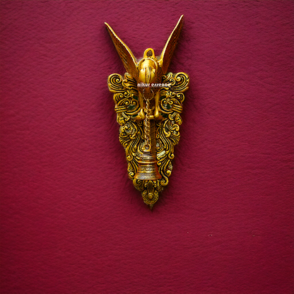 Antique brass Parrot decor wall Hanging plate - 16 Inches Nikuressence