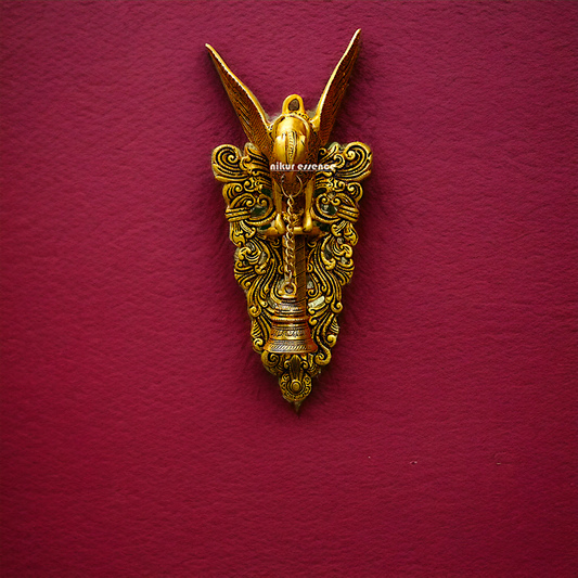 Antique brass Parrot decor wall Hanging plate - 16 Inches Nikuressence