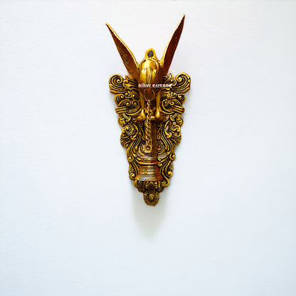 Antique brass Parrot decor wall Hanging plate - 16 Inches Nikuressence