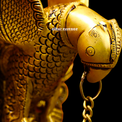 Antique brass Parrot decor wall Hanging plate - 16 Inches Nikuressence