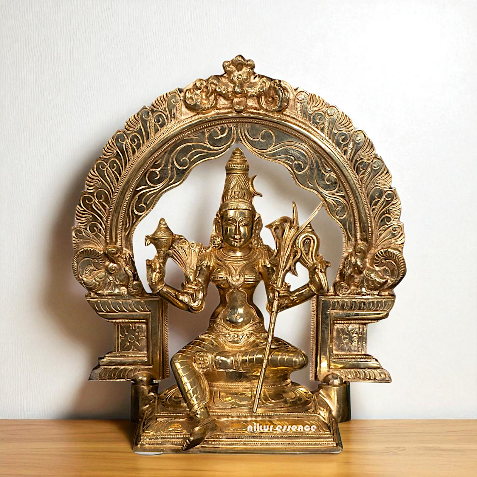 Goddess Lalita Devi Maa Panchaloha idol - 13 Inches Nikuressence
