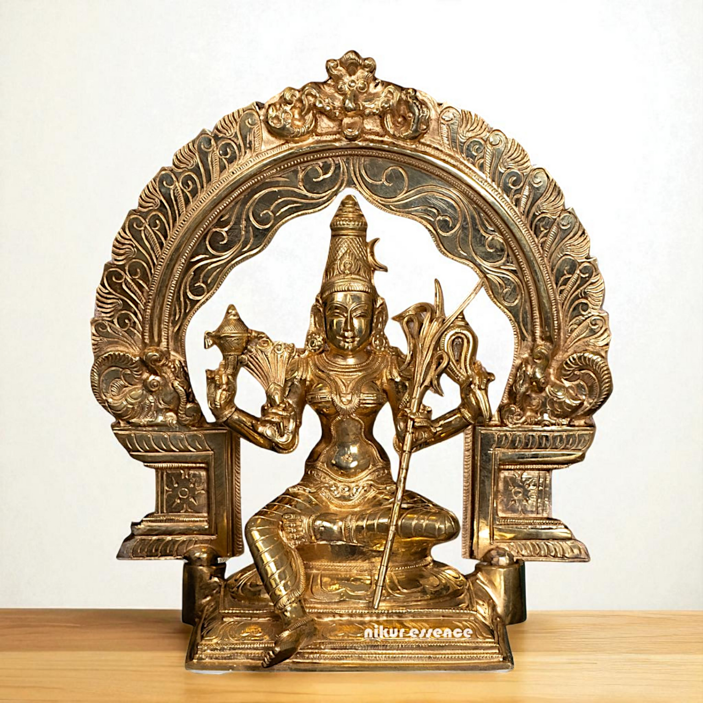 Goddess Lalita Devi Maa Panchaloha idol - 13 Inches Nikuressence