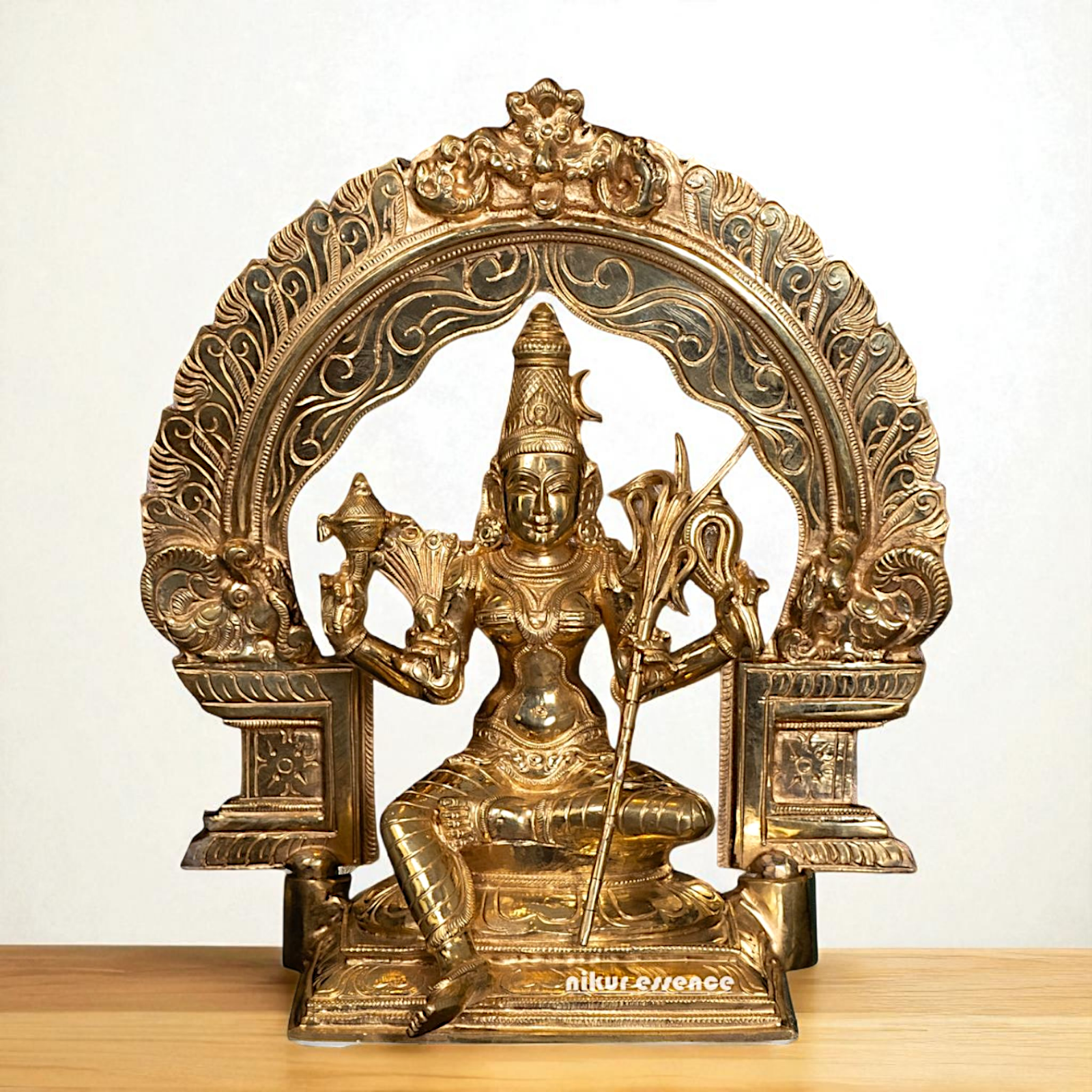 Goddess Lalita Devi Maa Panchaloha idol - 13 Inches Nikuressence