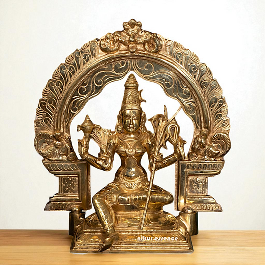 Goddess Lalita Devi Maa Panchaloha idol - 13 Inches Nikuressence