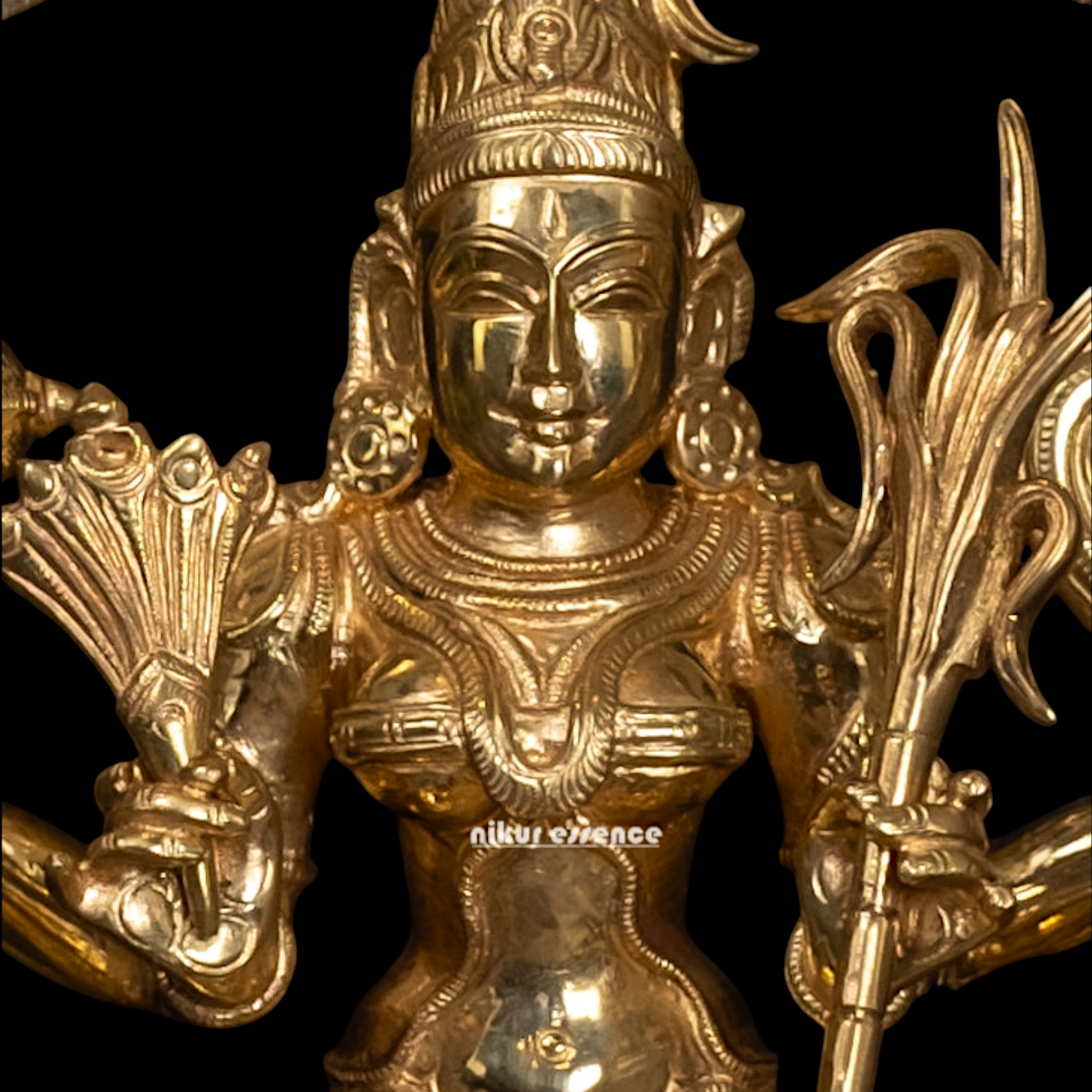 Goddess Lalita Devi Maa Panchaloha idol - 13 Inches Nikuressence