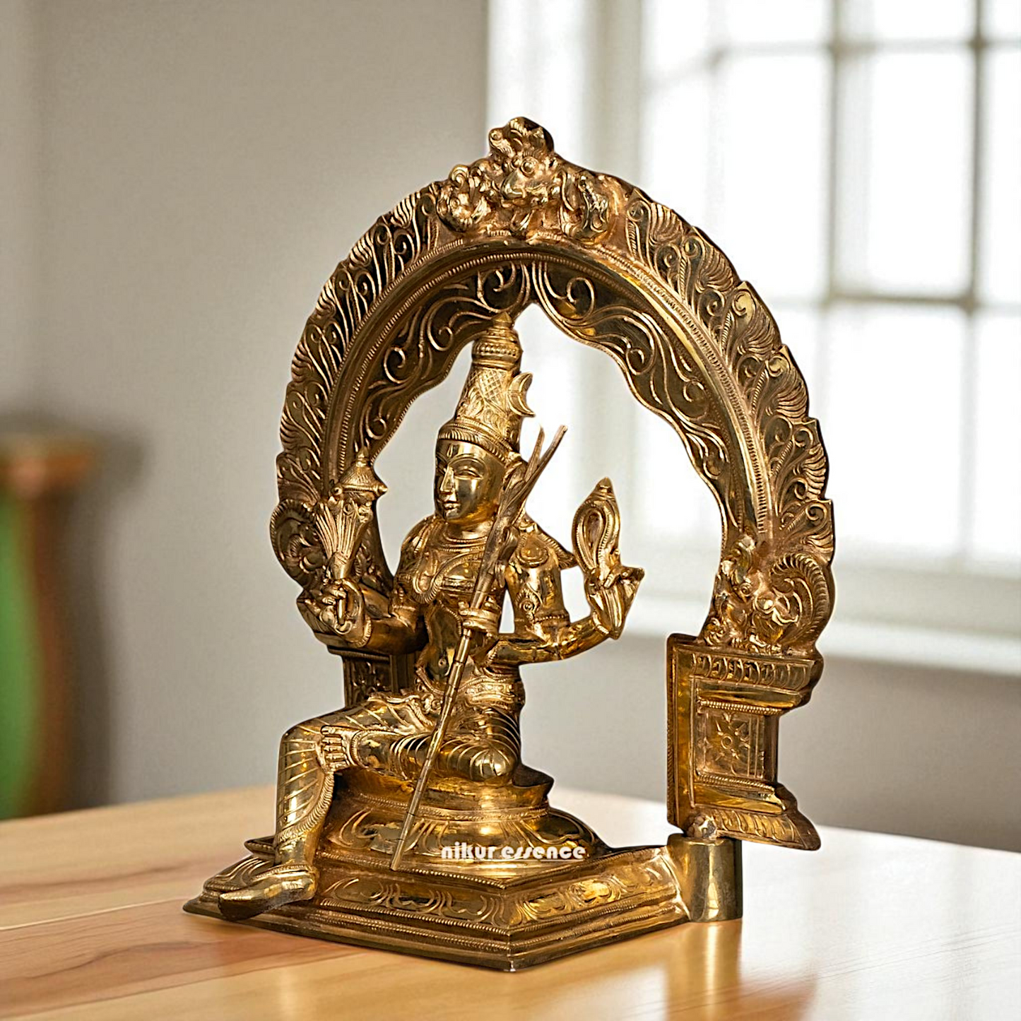 Goddess Lalita Devi Maa Panchaloha idol - 13 Inches Nikuressence