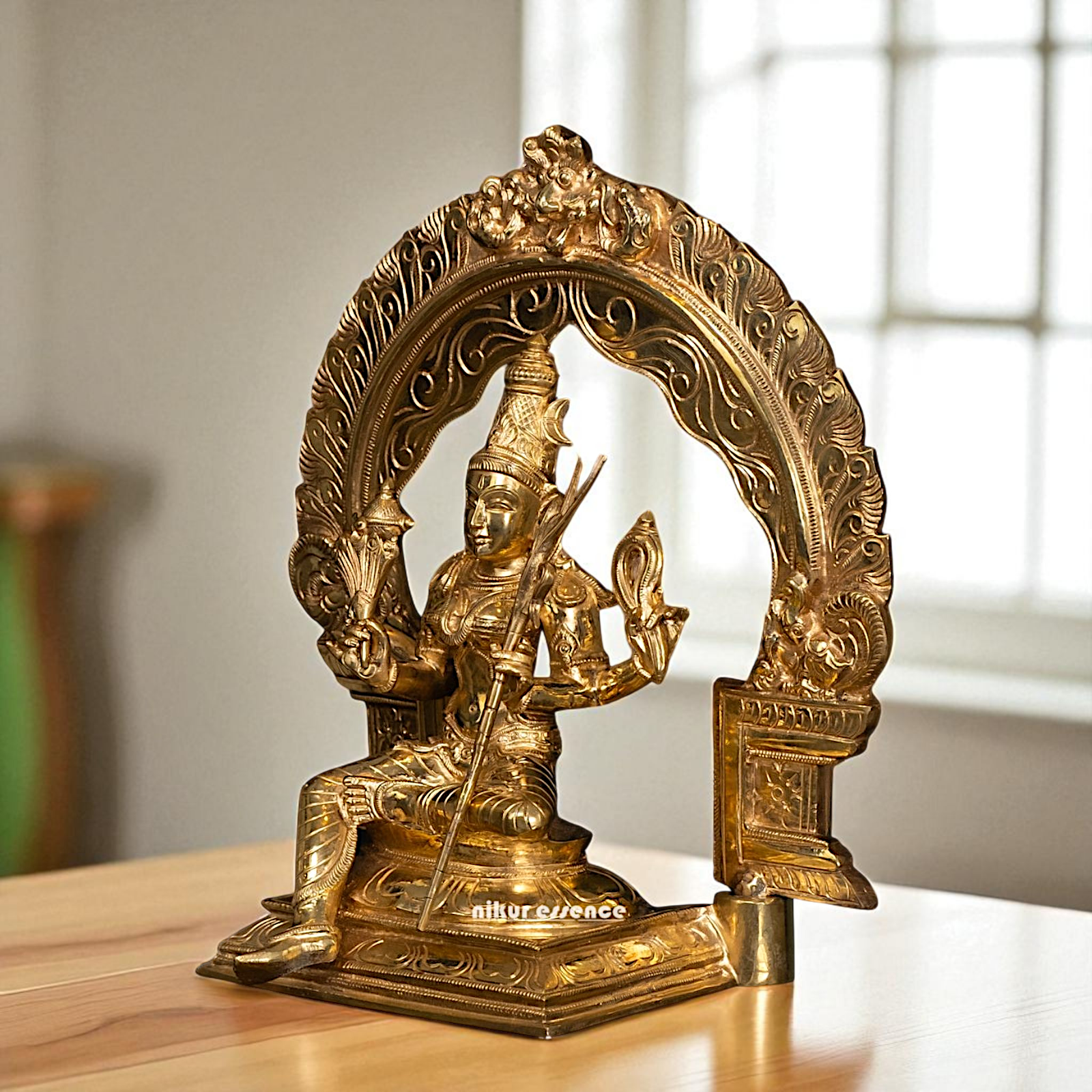 Goddess Lalita Devi Maa Panchaloha idol - 13 Inches Nikuressence