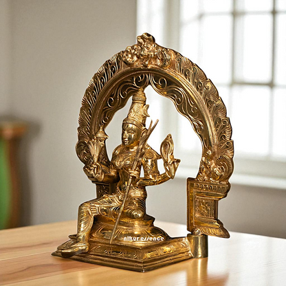 Goddess Lalita Devi Maa Panchaloha idol - 13 Inches Nikuressence