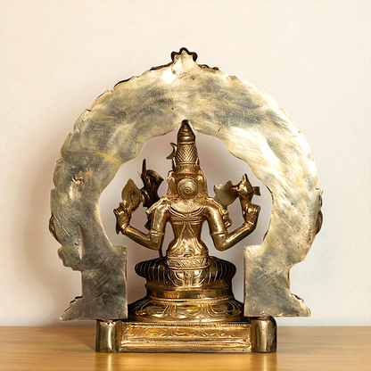 Goddess Lalita Devi Maa Panchaloha idol - 13 Inches Nikuressence