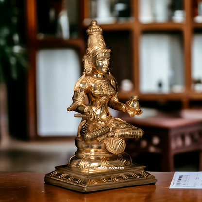 Annapoorani sitting Panchaloha idol - 12 Inches Nikuressence