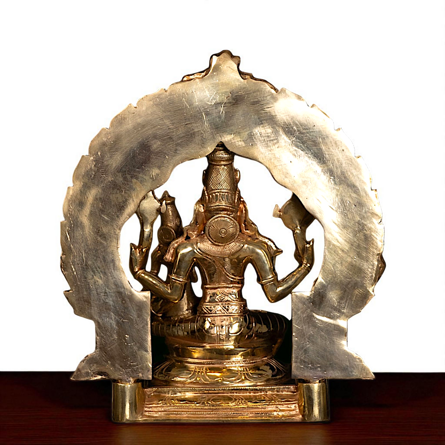 Hayagriva Vishnu and Lakshmi Panchaloha idol - 13 Inches Nikuressence