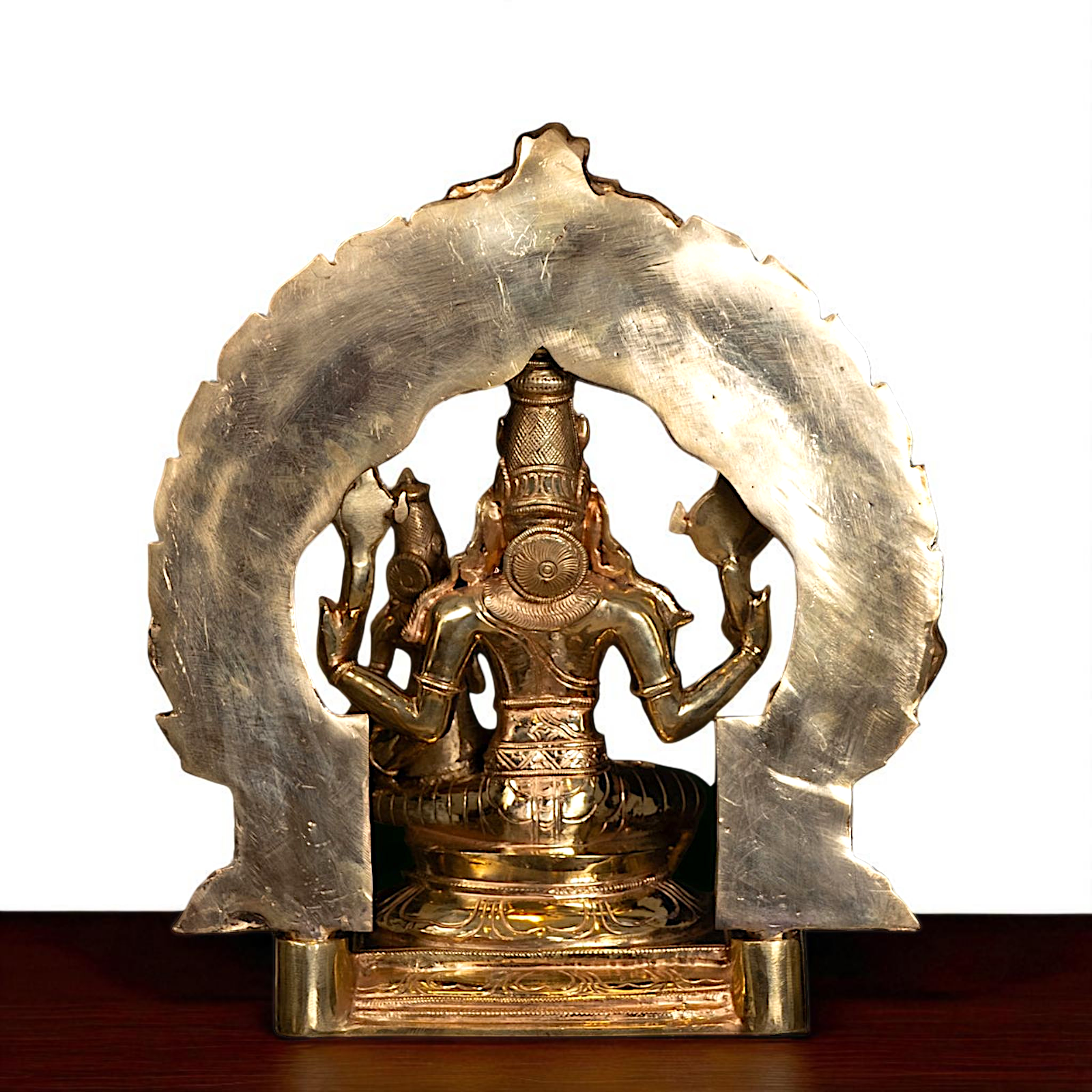 Hayagriva Vishnu and Lakshmi Panchaloha idol - 13 Inches Nikuressence