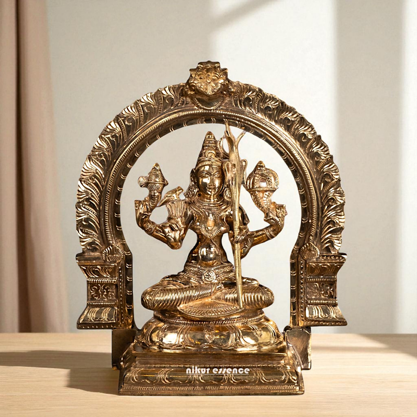 Panchaloha Kamakshi Amman statue - 11 Inches Nikuressence
