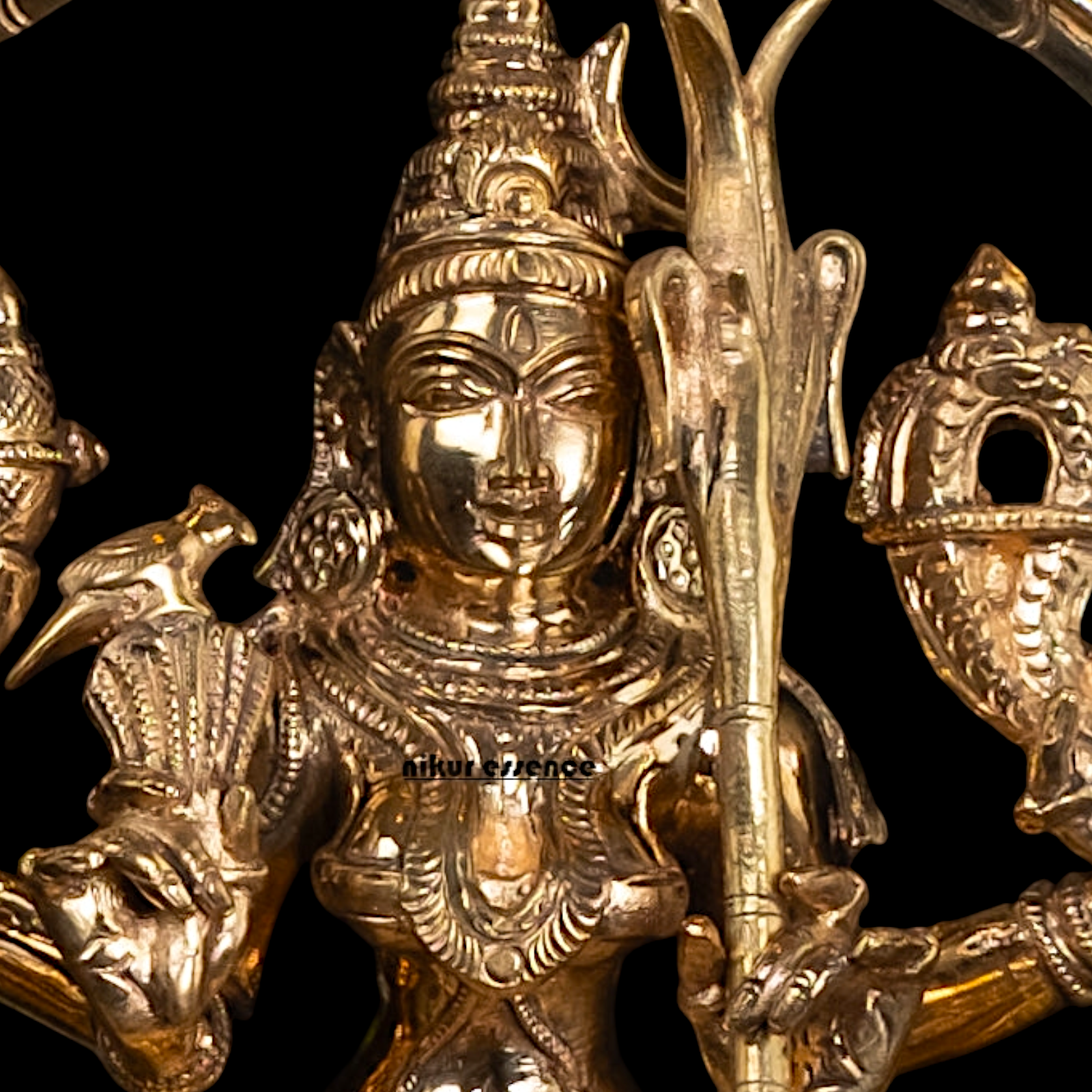 Panchaloha Kamakshi Amman statue - 11 Inches Nikuressence