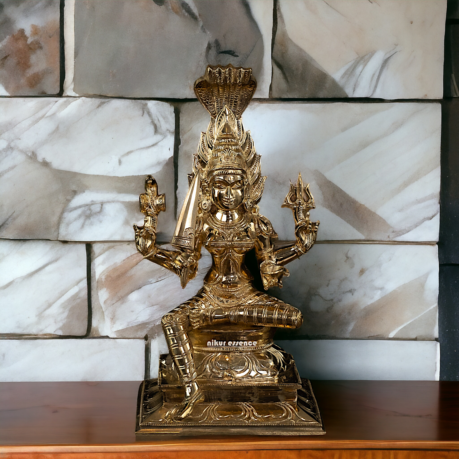 Mariamman Devi Maa Panchaloha statue - 10.5 Inches Nikuressence