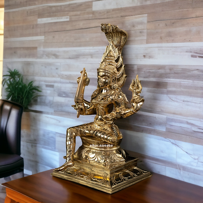 Mariamman Devi Maa Panchaloha statue - 10.5 Inches Nikuressence