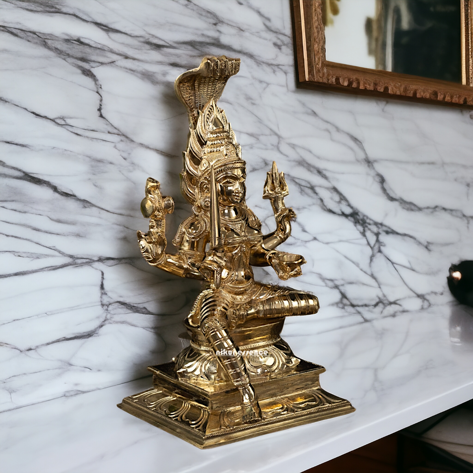 Mariamman Devi Maa Panchaloha statue - 10.5 Inches Nikuressence