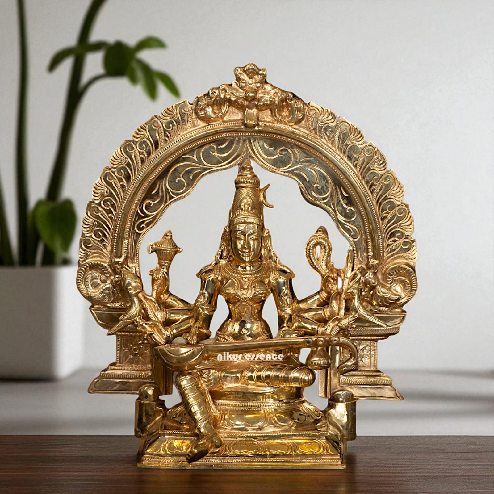 Raja Matangi (Shyama Devi) Sitting Panchaloha statue - 13 Inches Nikuressence