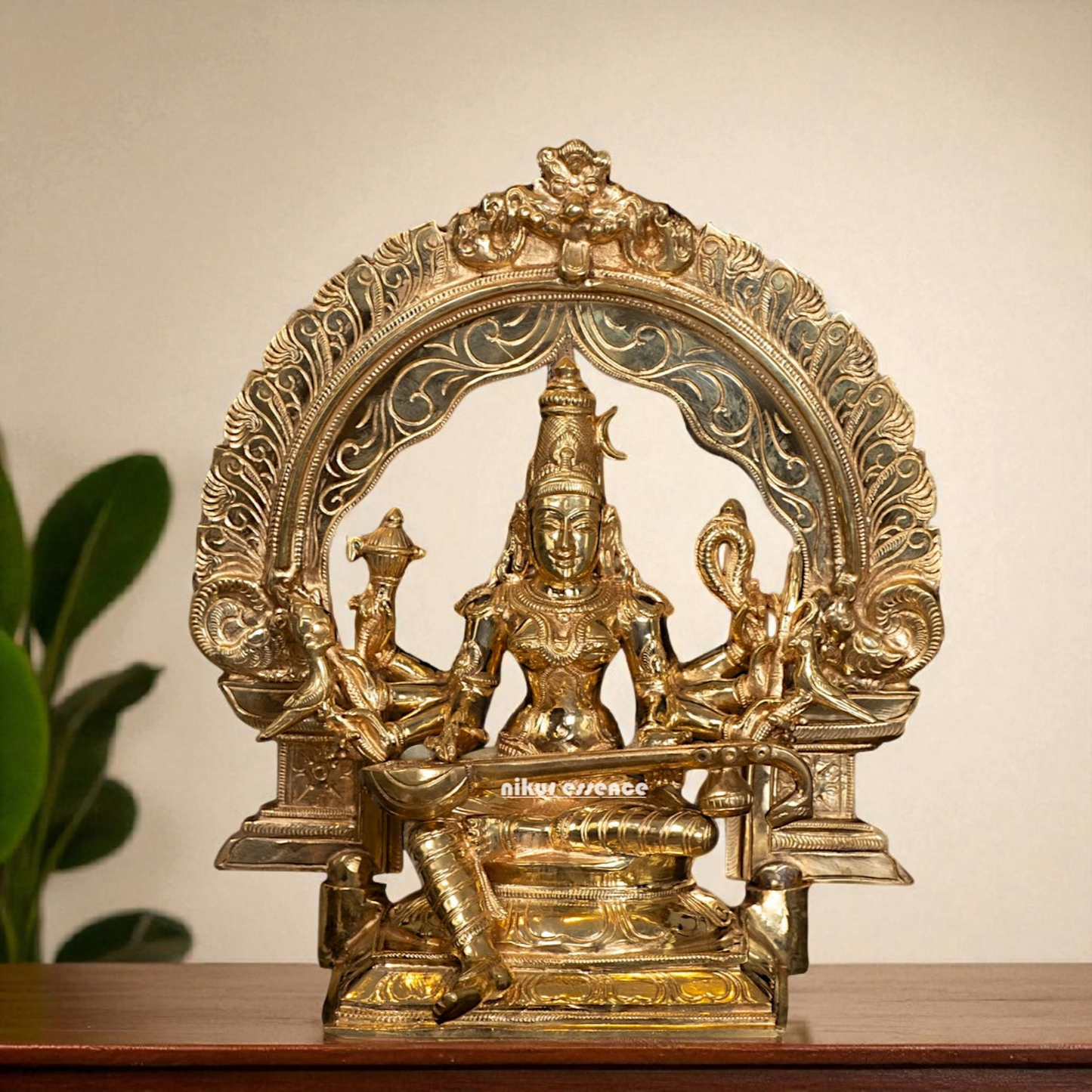 Raja Matangi (Shyama Devi) Sitting Panchaloha statue - 13 Inches Nikuressence