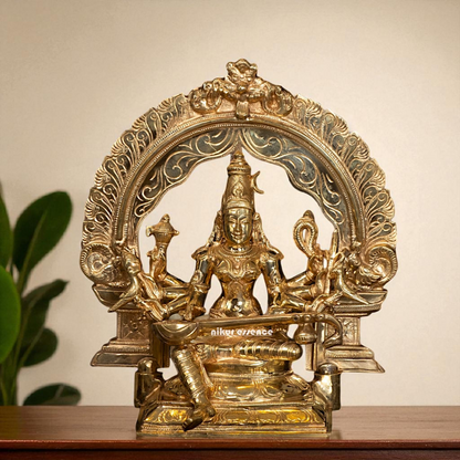 Raja Matangi (Shyama Devi) Sitting Panchaloha statue - 13 Inches Nikuressence