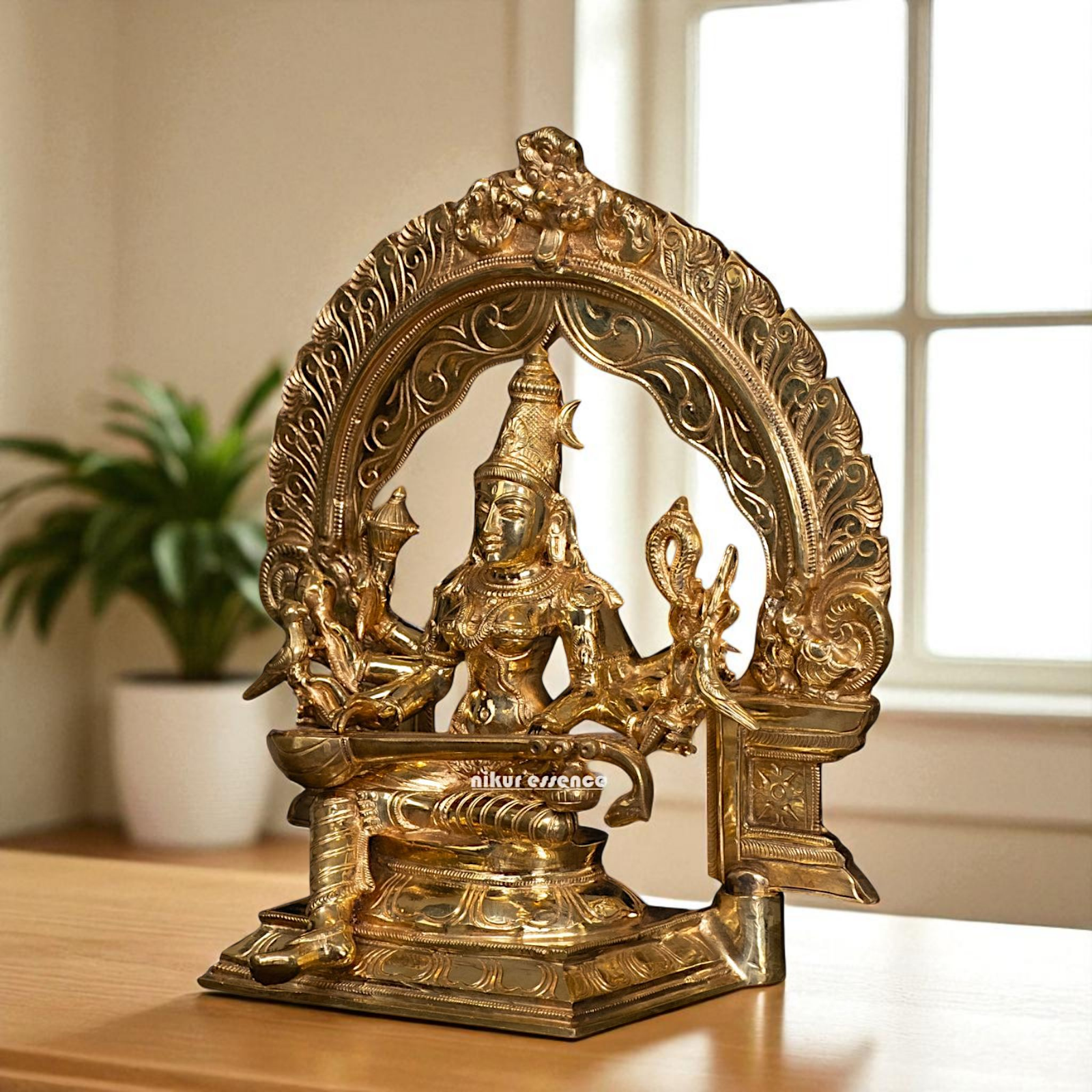 Raja Matangi (Shyama Devi) Sitting Panchaloha statue - 13 Inches Nikuressence