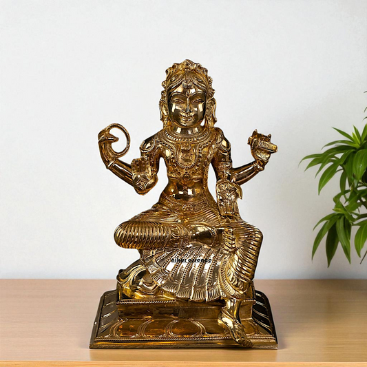 Bala Tripura Sundari Devi Panchaloha statue - 8 Inches Nikuressence