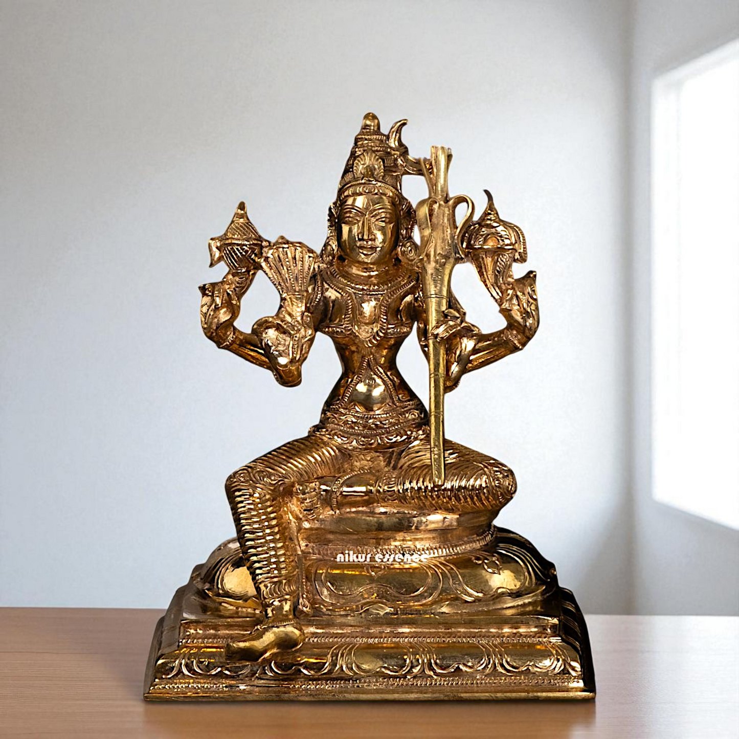 Lalita Devi beautiful Hindu God Panchaloha statue - 8 Inches Nikuressence