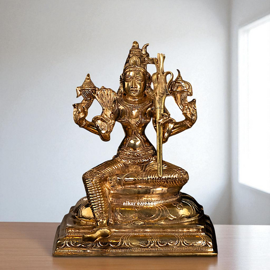 Lalita Devi beautiful Hindu God Panchaloha statue - 8 Inches Nikuressence
