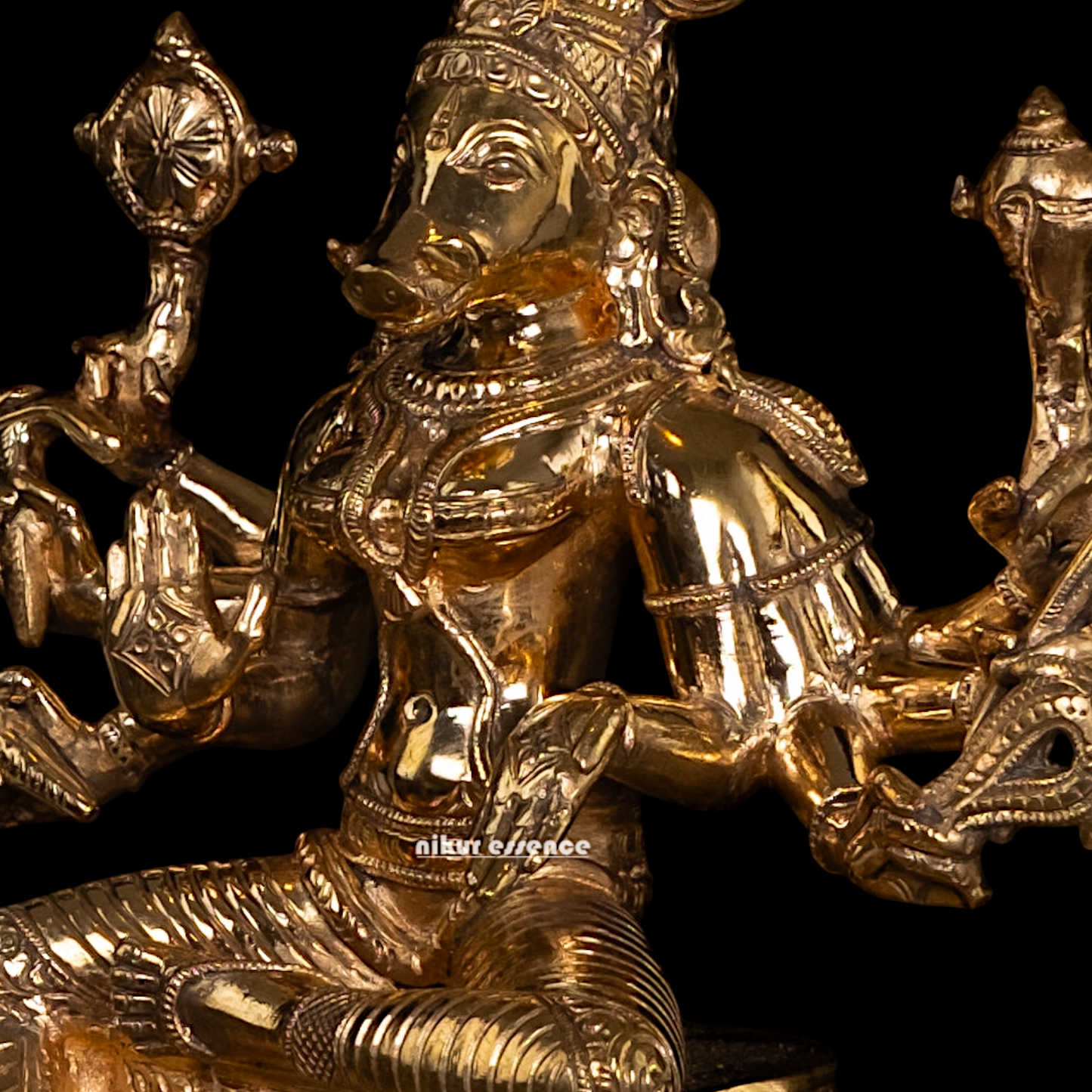 Panchaloha Varahi Amman statue - 9 Inches Nikuressence