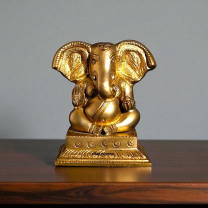 Panchaloha Ganesha Vinayaka Sitting Idol - 3 Inches Nikuressence