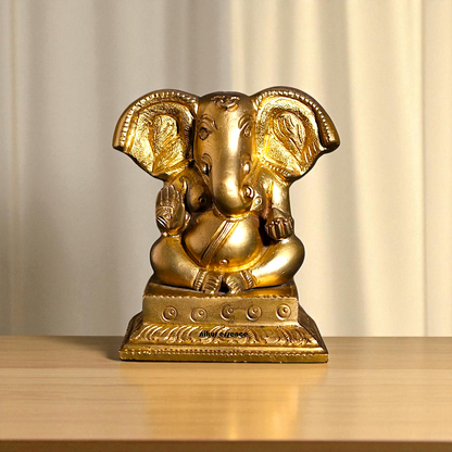 Panchaloha Ganesha Vinayaka Sitting Idol - 3 Inches Nikuressence