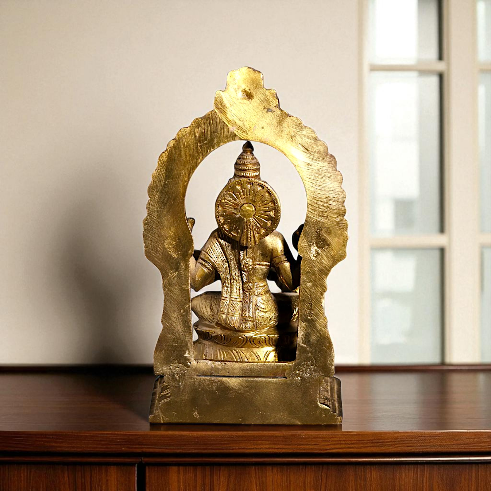 Saraswati seated Panchaloha beautiful statue - 7 Inches Nikuressence