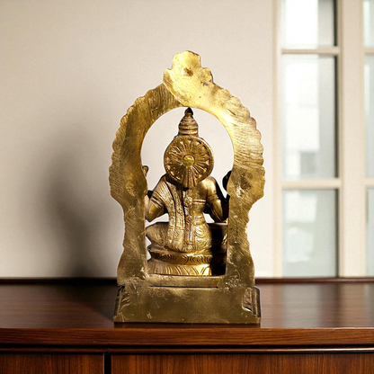 Saraswati seated Panchaloha beautiful statue - 7 Inches Nikuressence