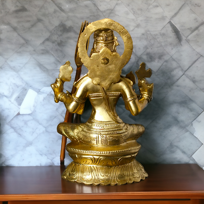 Panchaloha Kamakshi seated idol - 7 Inches Nikuressence