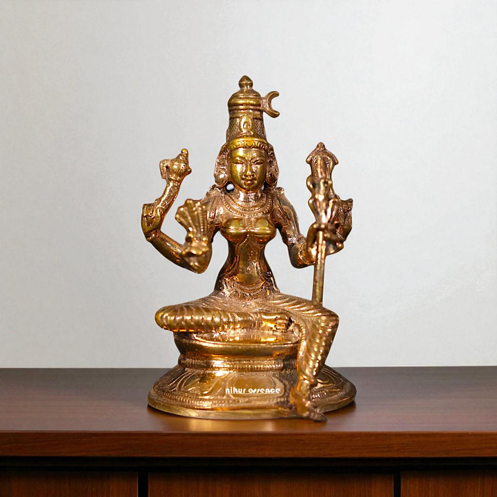Rajarajeshwari Panchaloha decor Pooja statue - 3 Inches Nikuressence