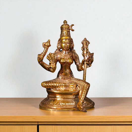 Rajarajeshwari Panchaloha decor Pooja statue - 3 Inches Nikuressence