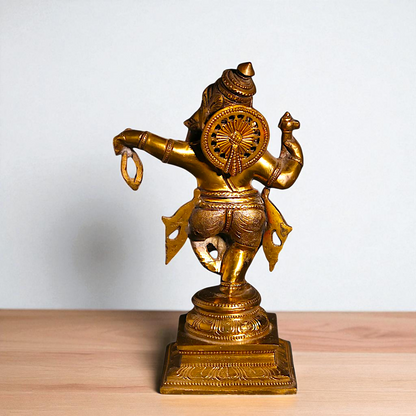 Panchaloha Ganesha dancing statue - 9 Inches Nikuressence