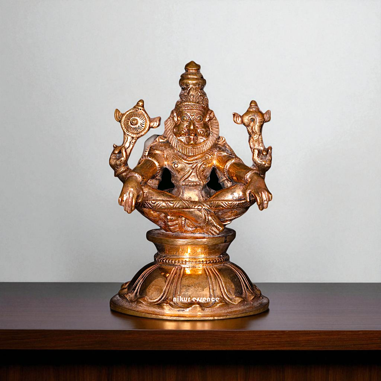 Narasimha Sitting meditation Panchaloha idol - 3 Inches Nikuressence