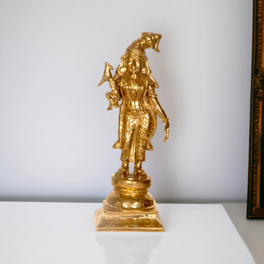 Andal Panchaloha Pooja statue - 10 Inches Nikuressence