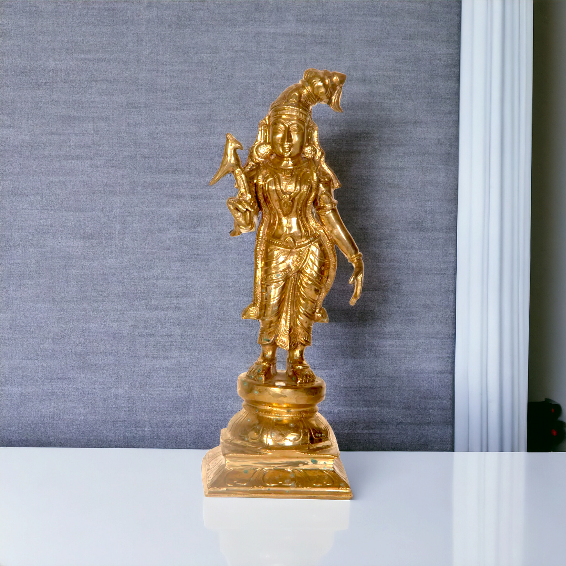 Andal Panchaloha Pooja statue - 10 Inches Nikuressence