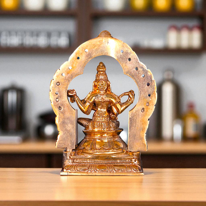 Saraswati seated with Playing Veena Panchaloha idol - 5 Inches Nikuressence