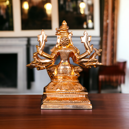 Varahi Amman Sitting with eight Armed Panchaloha idol - 3 Inches Nikuressence