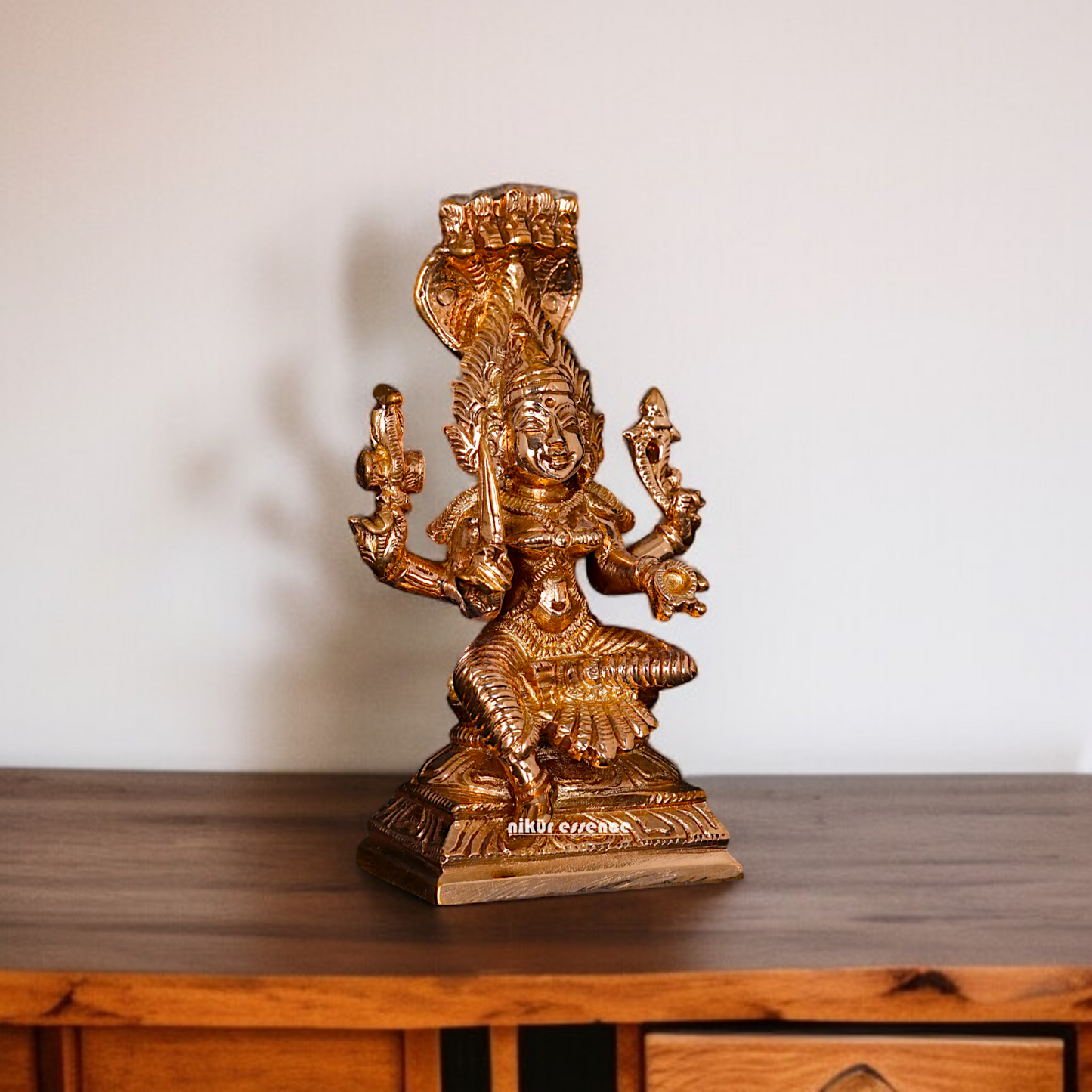 Mariamman Devi seated Panchaloha statue - 3 Inches Nikuressence