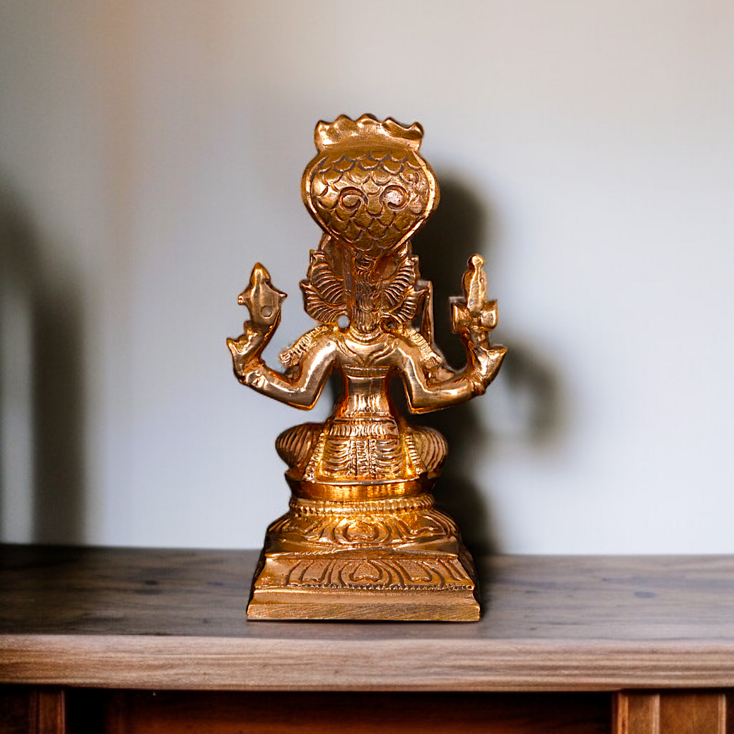 Mariamman Devi seated Panchaloha statue - 3 Inches Nikuressence