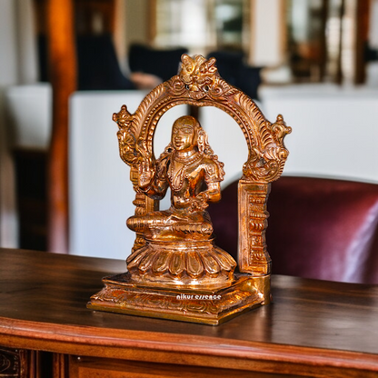 Philosopher Ramanujacharya Blessing seated Panchaloha statue - 5 Inches Nikuressence