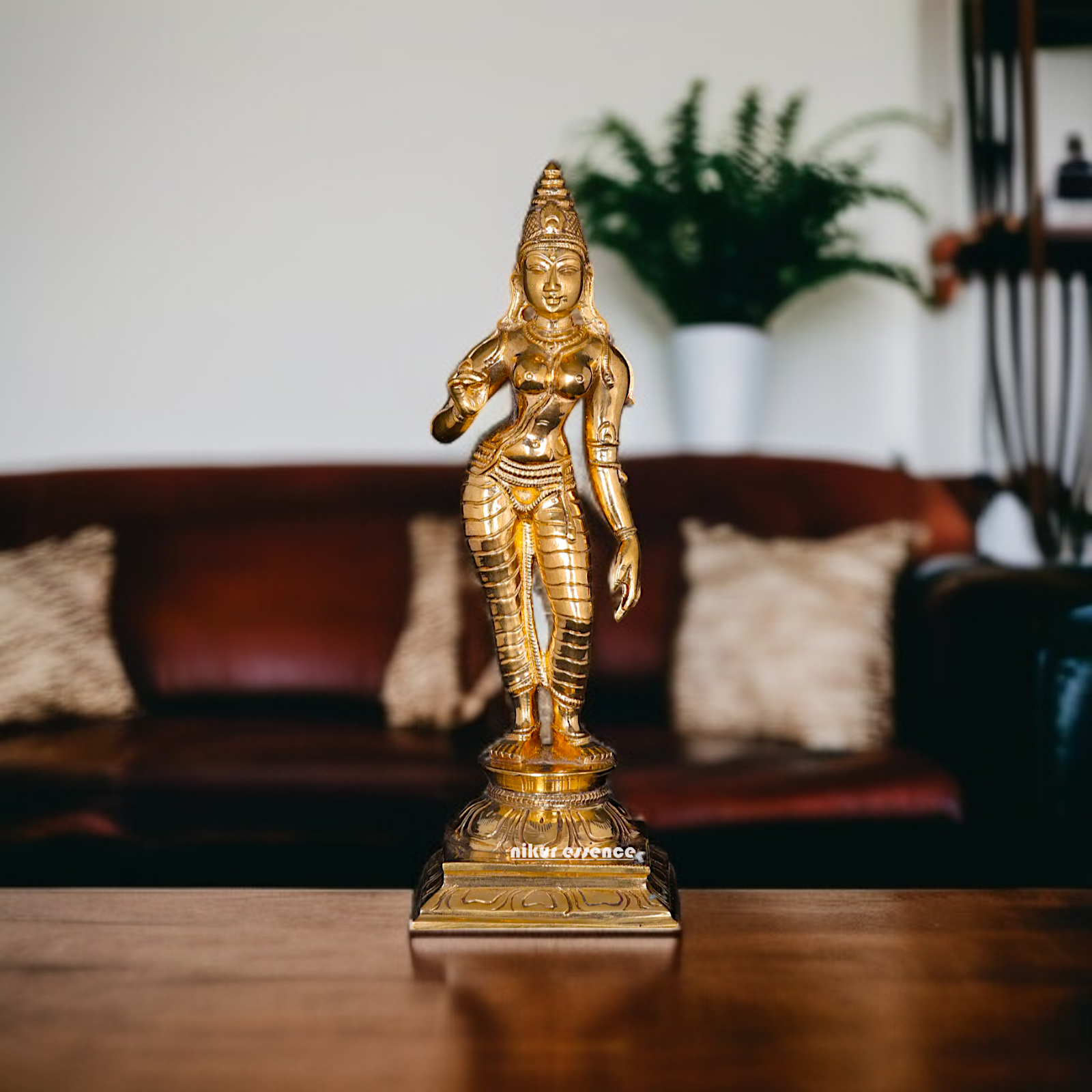 Goddess Parvati Devi Panchaloha statue - 6 Inches Nikuressence