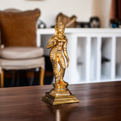 Goddess Parvati Devi Panchaloha statue - 6 Inches Nikuressence