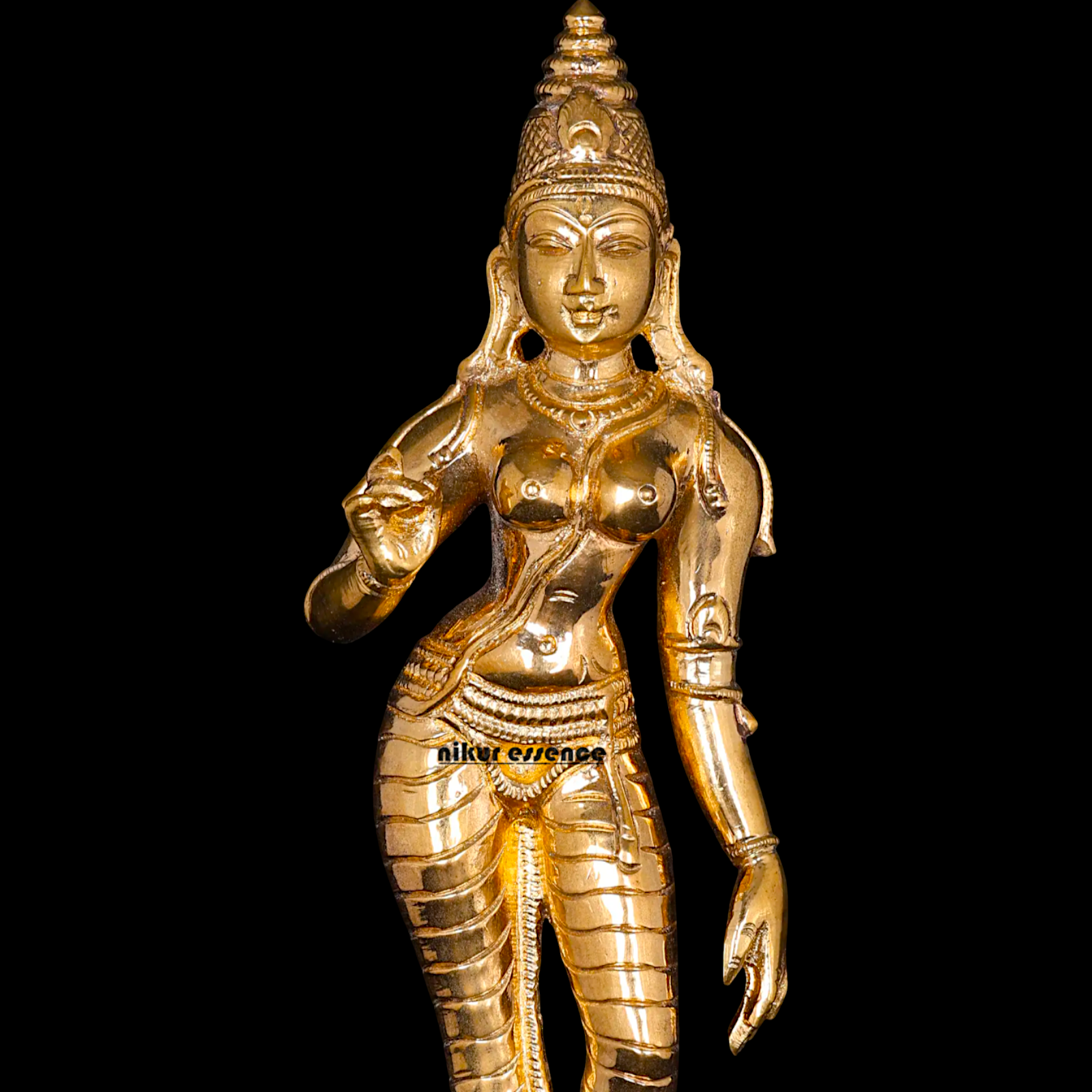 Goddess Parvati Devi Panchaloha statue - 6 Inches Nikuressence