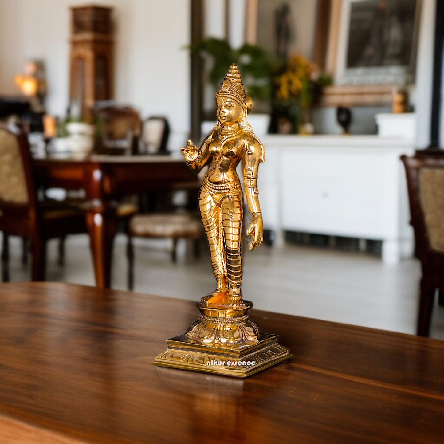 Goddess Parvati Devi Panchaloha statue - 6 Inches Nikuressence