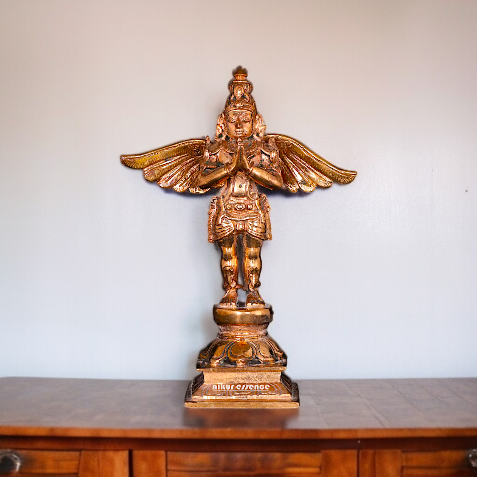 Garuda namaskar Panchaloha statue - 5 Inches Nikuressence